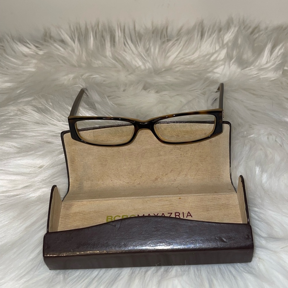 Reading glasses, BCBG Maxzaria with brown case